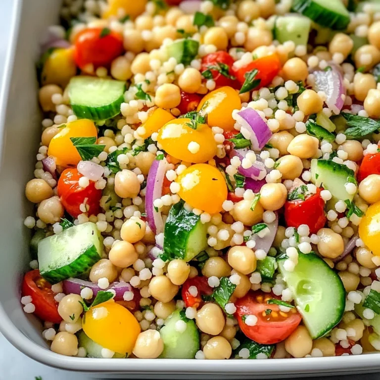 Vegetarian Mediterranean Couscous Salad Meal Prep