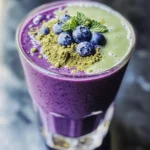 Wild Blueberry Vanilla Matcha Smoothie