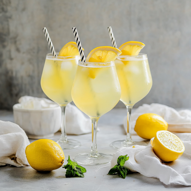Limoncello Spritz (A Lemon Prosecco mocktail)
